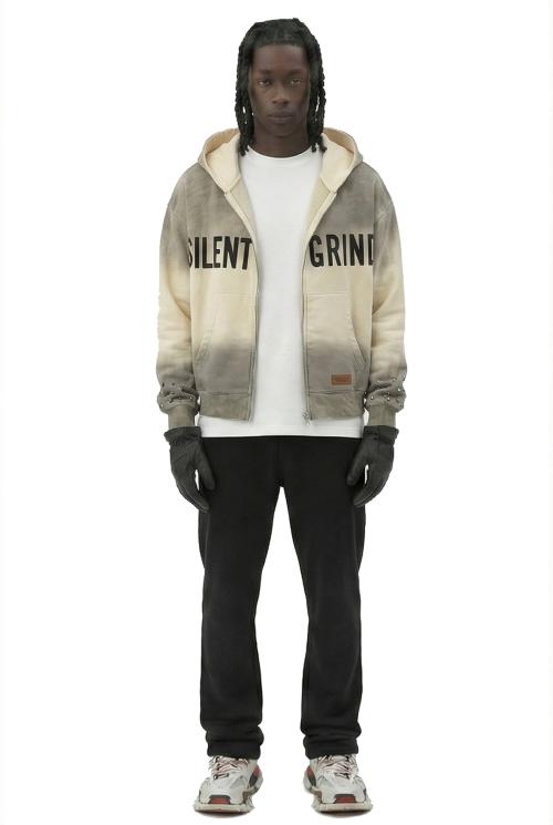 NEW NOEL French Terry Long Sleeve Crop Top Full Zip Hoodie