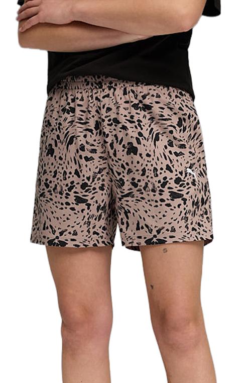 Essentials Graphics Animal High-Rise Printed 4" Shorts