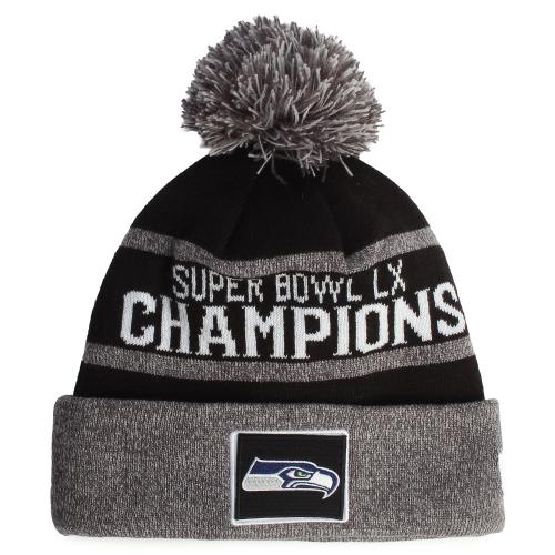 NFL Seattle Seahawks Super Bowl LX Champions Parade Cuffed Knit Hat with Pom