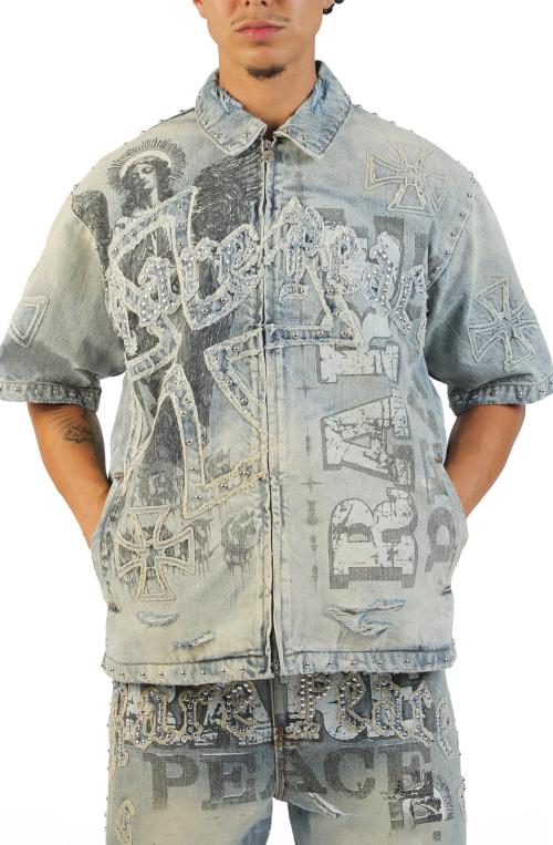 Denim Angel Zip Shirt
