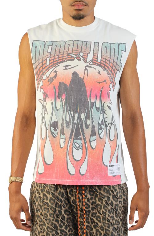 Global Fire Sleeveless Top