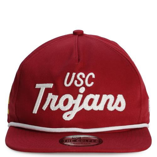 USC Trojans Cardinal Script Team Text Golfer Rope Hat