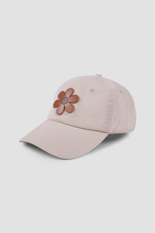 Flower Leather Vintage Dad Cap