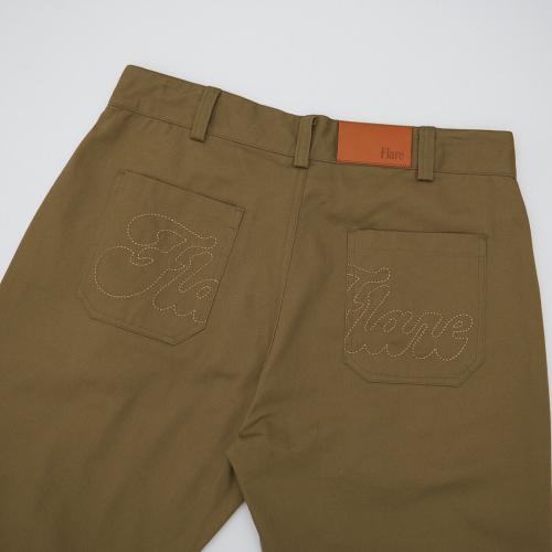 Spiral Straight Chinos Olive Tan