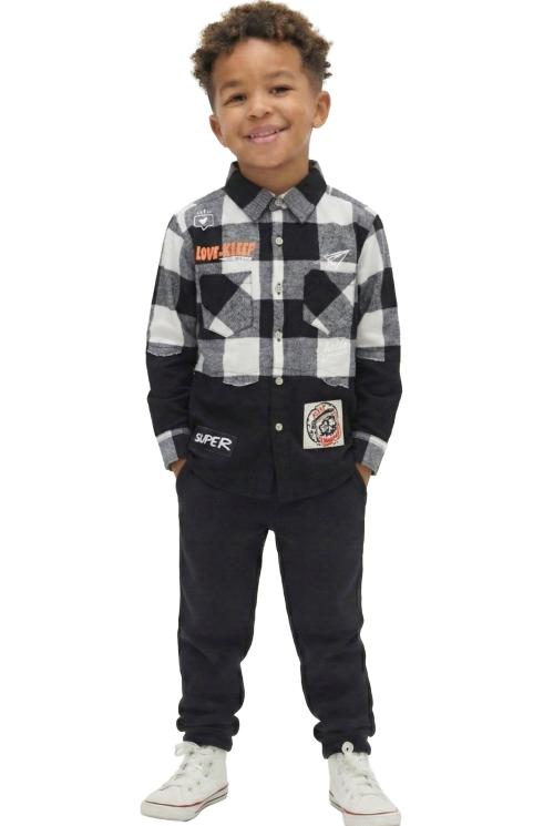 PUKE Kid's Premium Flannel Button Down Shirt