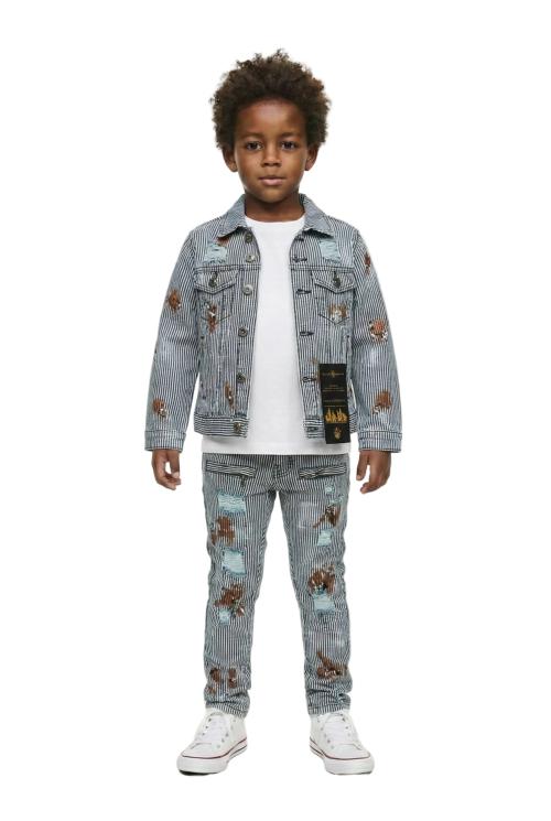 TYWIN Kid's Heavy Washed Pin Stripe Twill Jacket only