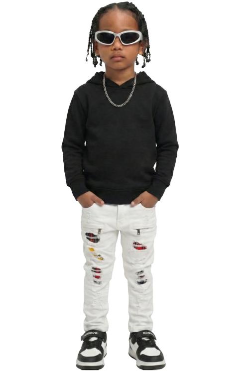 SHIRO Kid's Washed Stretching Denim Pants