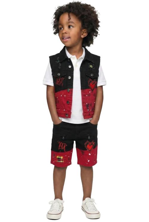Epic Kid's Premium Washed Denim Vest Jacket only
