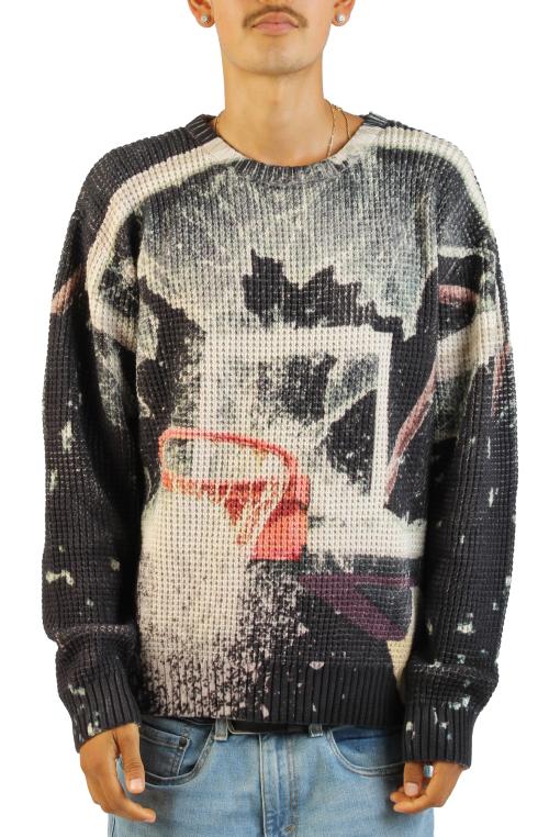 Break The Backboard Printed Sweater
